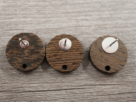 Puuriipus ympyrä, 19mm, ruskea, 10kpl