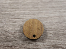 Puuriipus ympyrä, 14mm, ruskea, 10kpl