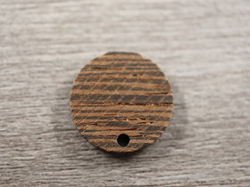 Puuriipus ympyrä, 19mm, ruskea, 10kpl