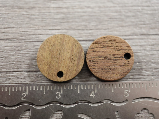 Puuriipus ympyrä, 14mm, ruskea, 10kpl