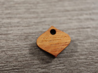 Puuriipus pisara, 11.5x12mm, ruskea, 10kpl