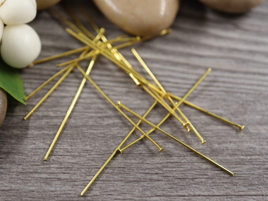 Korupiikki tasapää, 35x0.7mm, 16K kulta/rst, 50kpl