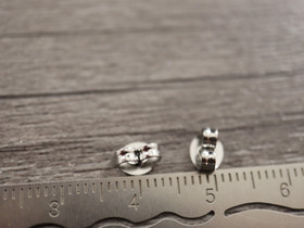 Korvakorun tausta, 6x4.5mm, rst, 10kpl