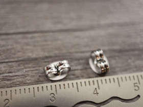 Korvakorun tausta, 6.5x4.5mm, rst, 10kpl