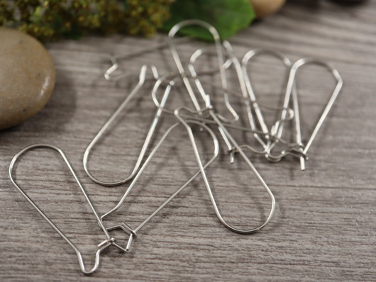 Korvakorukoukku 33x12.5x0.7mm, rst, 10paria