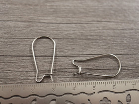 Korvakorukoukku 25x10.5x0.7mm, rst, 10paria