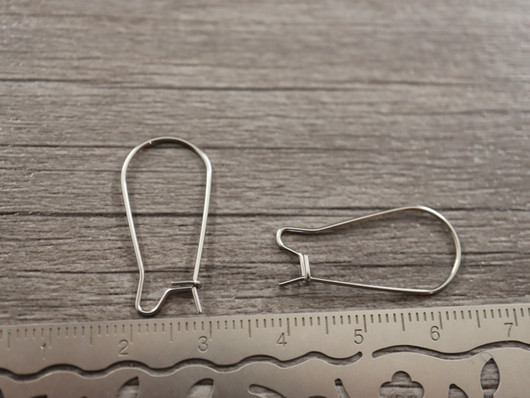 Korvakorukoukku 25x10.5x0.7mm, rst, 10paria