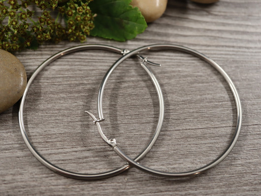 Korvakorurengas, 60x2mm, rst, 1pari