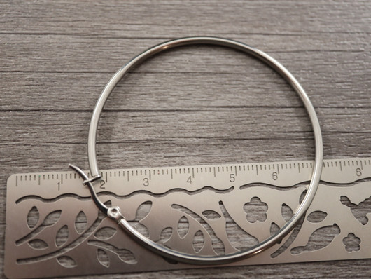 Korvakorurengas, 60x2mm, rst, 1pari