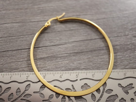 Korvakorurengas, 60x2mm, kulta/rst, 1pari