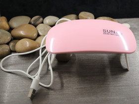 Mini UV LED valo, 127x66x16mm, pinkki, 1kpl POSTIPAKETTI TOIMITUS