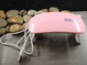 Mini UV LED valo, 127x66x16mm, pinkki, 1kpl POSTIPAKETTI TOIMITUS