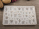 Silikonimuotti kuviot, 66x106x6mm, 1kpl