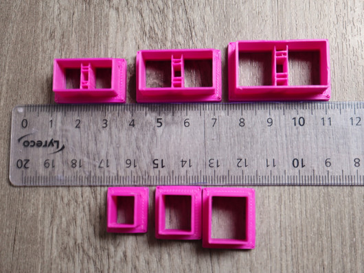 Muotti kirja, 20mm/25mm/30mm, 1kpl