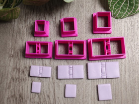 Muotti kirja, 20mm/25mm/30mm, 1kpl