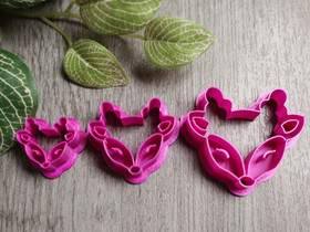 Muotti peura, 30mm/35mm/40mm, 1kpl