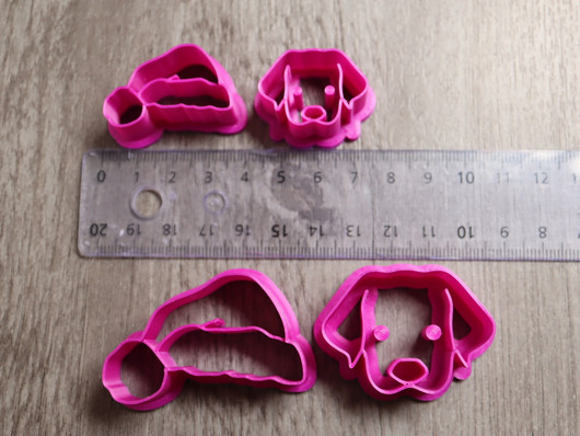Muotti koira+hattu, 45mm/60mm, 1kpl