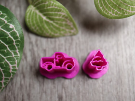 Muottisetti auto ja puu, 15mm+10mm, 1setti