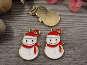 Lumiukkoriipus, 25x15mm, moniväri, 1kpl