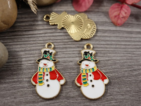 Lumiukkoriipus, 28x17mm, moniväri, 1kpl