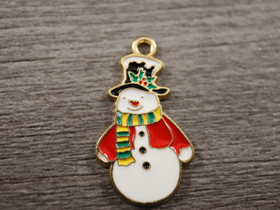 Lumiukkoriipus, 28x17mm, moniväri, 1kpl