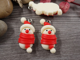 Lumiukkoriipus, 34x15mm, moniväri, 1kpl