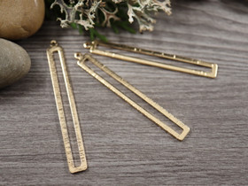 Suorakulmioriipus, 53x7mm, kulta, 1kpl