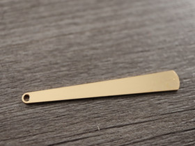 Suorakulmioriipus, 43x6mm, kulta, 1kpl
