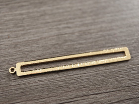 Suorakulmioriipus, 53x7mm, kulta, 1kpl