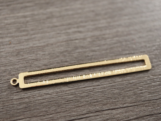 Suorakulmioriipus, 53x7mm, kulta, 1kpl