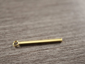 Palkkiriipus, 23x1.5mm, 24K kulta/rst, 1kpl