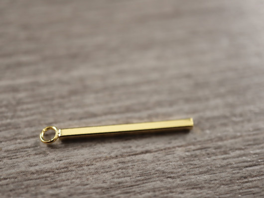 Palkkiriipus, 23x1.5mm, 24K kulta/rst, 1kpl