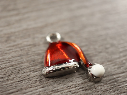 Jouluhatturiipus, 17x17mm, moniväri, 1kpl