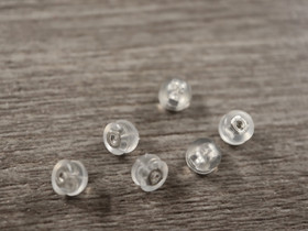 Korvakorun tausta, 4.5x5mm, rst, 10kpl