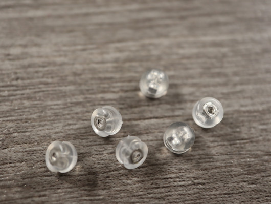 Korvakorun tausta, 4.5x5mm, rst, 10kpl
