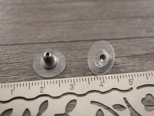 Korvakorun tausta 11.5x7mm, rst, 10kpl