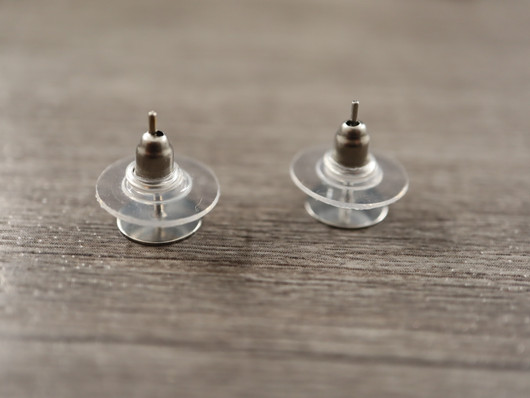 Korvakorun tausta 11.5x7mm, rst, 10kpl