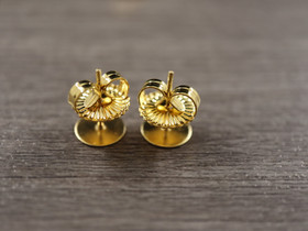 Korvakorun tausta kukka, 9x4.5mm, 18K kulta, 10kpl