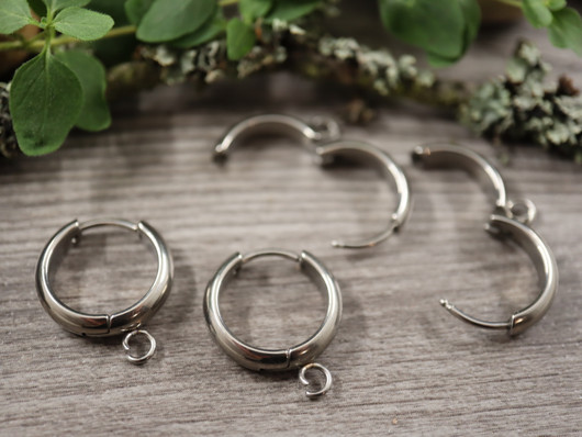 Korvakorurengas huggie, 16x4mm, rst, 1pari