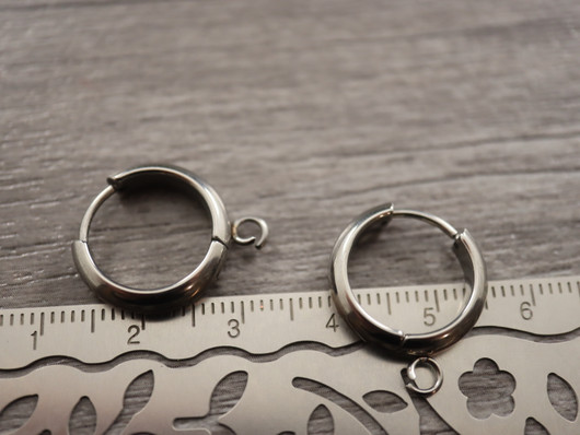 Korvakorurengas huggie, 16x4mm, rst, 1pari