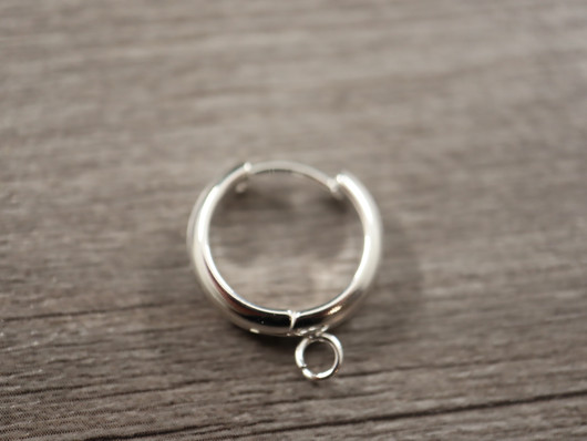 Korvakorurengas, 16x4mm, kirkashopea/rst, 1pari