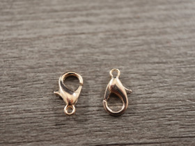 Papukaijalukko 12mm, ruusukulta, 10kpl