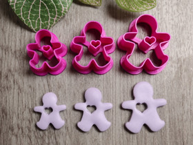 Muotti pipari, 25mm, 30mm, 35mm, 1kpl