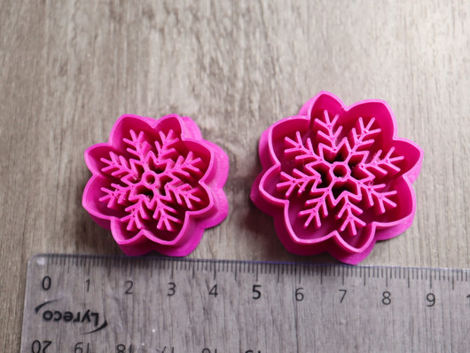 Muotti lumihiutale, 30mm/35mm, 1kpl