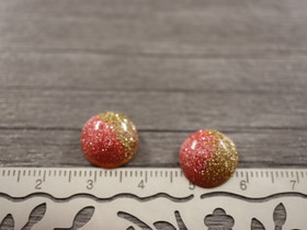 Kapussi loiste, 12mm, vaaleanpunainen/kulta, 1kpl