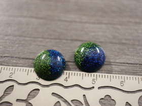 Kapussi loiste, 12mm, vihreä/sininen, 1kpl