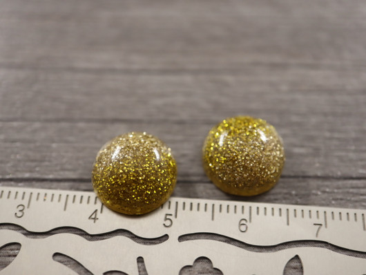 Kapussi loiste, 12mm, kulta, 1kpl