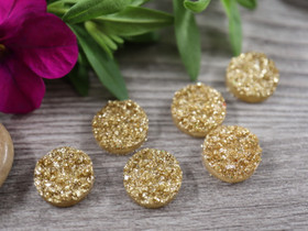 Kapussi rösöpinta, 12mm, shamppanja/kulta, 1kpl