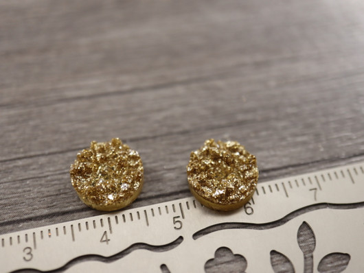 Kapussi rösöpinta, 10mm, shamppanja/kulta, 1kpl