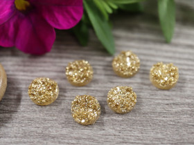 Kapussi rösöpinta, 8mm, shamppanja/kulta, 1kpl